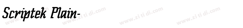 Scriptek Plain字体转换